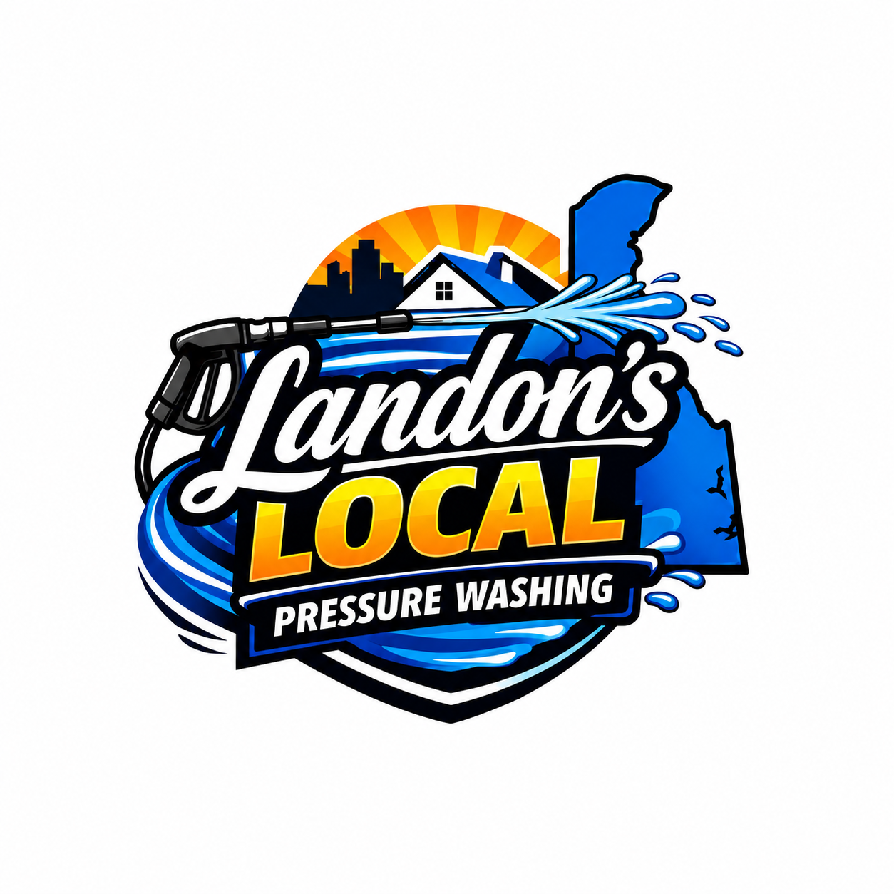 Landon's Local Pressure Washing logo